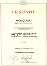 Restaurator im Malerhandwerk